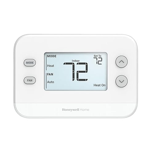 TH1110U4000/U T4 Pro Programmable Thermostat, 1 Heat/1 Cool, Energy-Saving Temperature