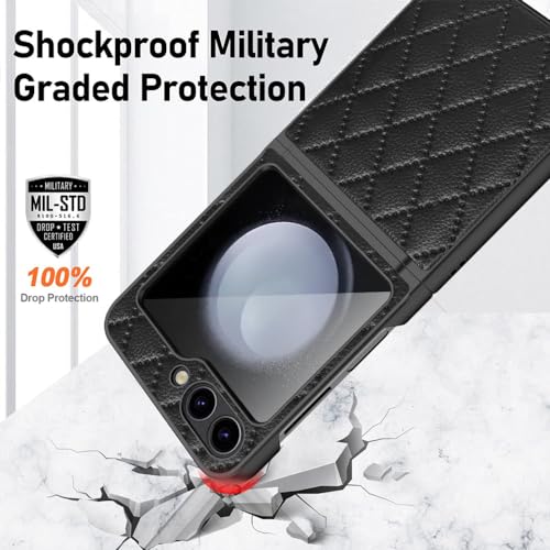 Étui en cuir PU Galaxy Z Flip 5 ENILSA finition haut de gamme - 2