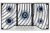 36 Inch Gas Cooktop, GASLAND Chef GH1365SF Built-in Gas Stovetop, Cord Plug, 5 Italy Sabaf Burner,...
