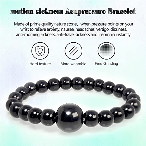 Hion Motion Sickness Bands Anti Nausea Acupressure Wristband Anti Nausea Bracelet for Motion Sickness and Morning Sickness（YC-SL-4PCS-bAY-2） — view 3
