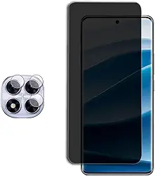 CORONITAS Película Privacidade 5D para Xiaomi Redmi Note 14 Pro 5G, Película Protetora Lente Camera Hidrogel, Anti-curioso, Fumê, Acompanha Kit Aplicação