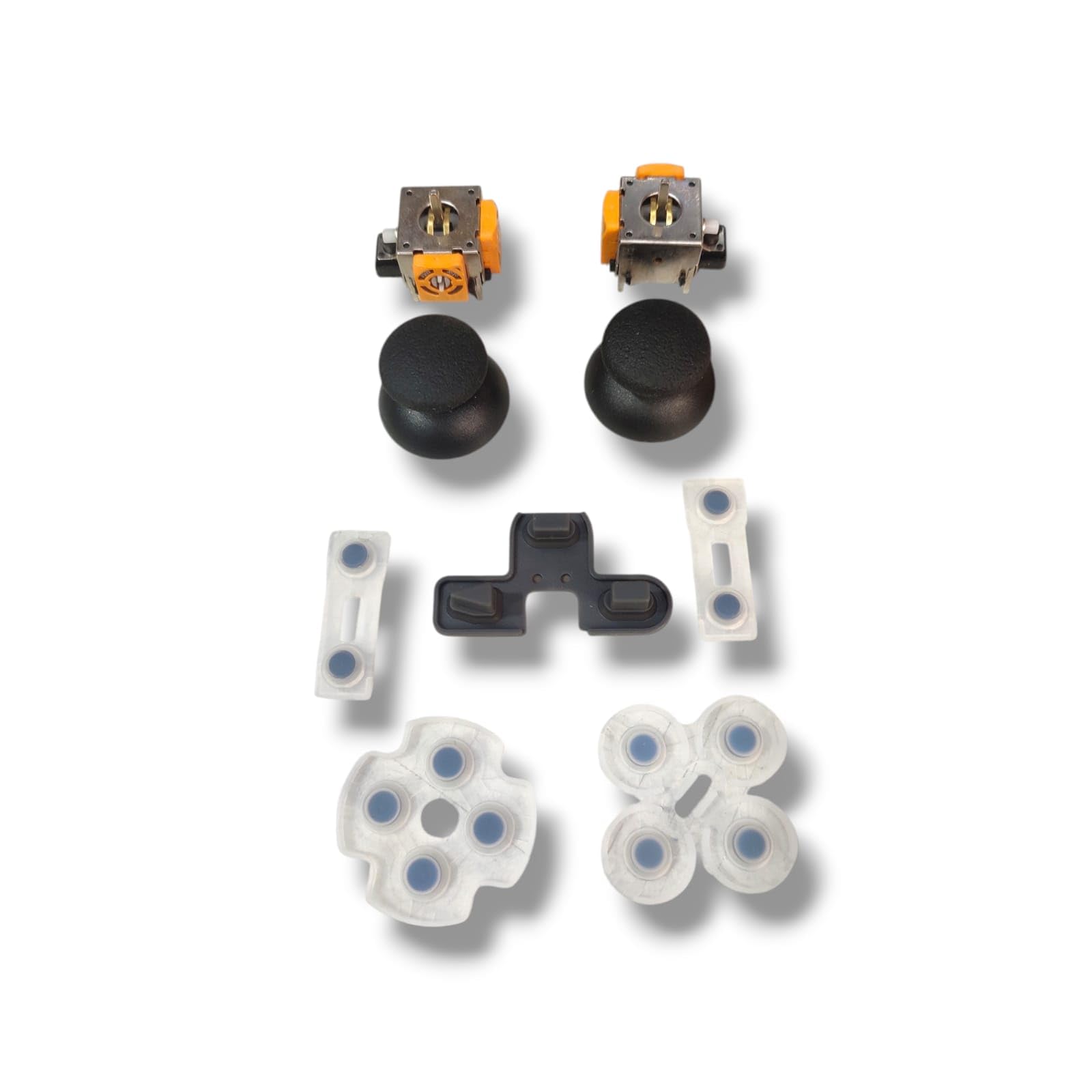 PS2 Controller Repair Kit with Analog Joystick and Rubber Button Pad Set | Complete Replacement Parts for Playstation 2 Gamepad-image-14