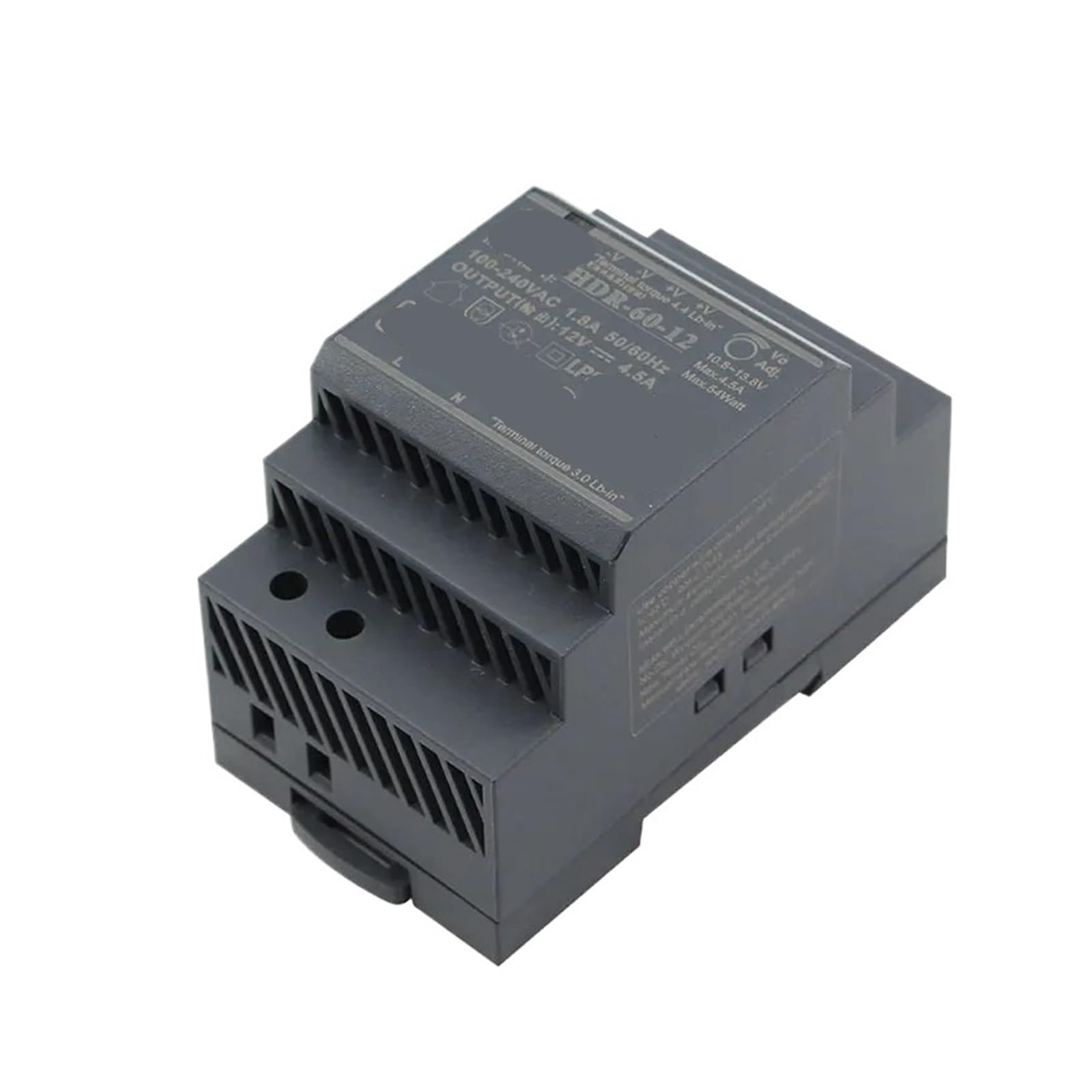 BRODEFUP DIN Rail HDR30/60/100/150W DIN Rail Swtiching Power Supply 5V 12V 15V 24V 48V Power(HDR-100-N)