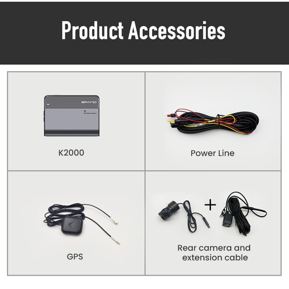 Cámara de salpicadero de coche 4G LTE ULHD 2K, tres canales frontal interior y trasero 2K+1K+1K DVR para coche con ADAS DMS, compatible con control de aplicación WiFi, con reproducción de seguimiento