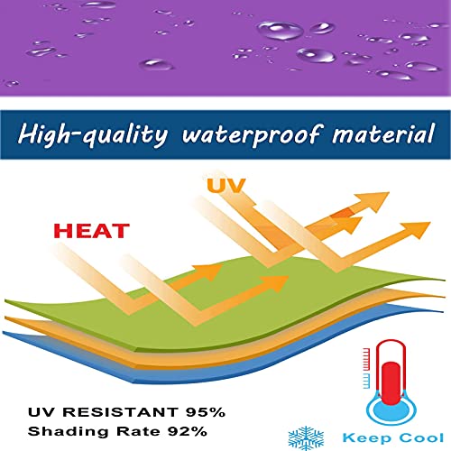 Voile électronique imperméable 4,8x4,6x7m robuste pour terrasse - 8