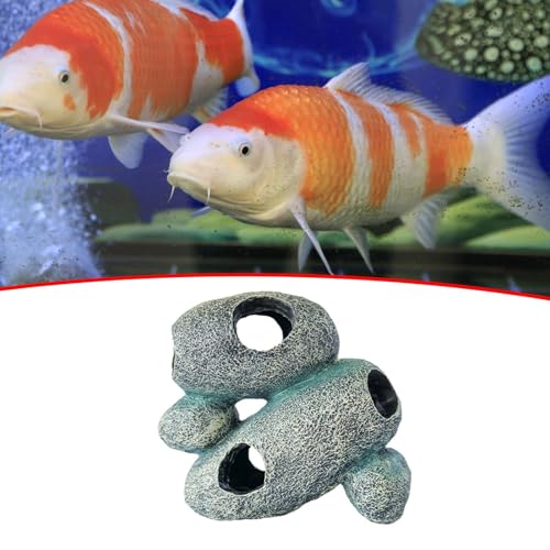 Zona de juegos para acuario doméstico y cueva decorativa para el relax de los peces 8