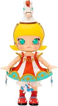 Amazon.co.jp: POPMART MOLLY Carousel アクション フィギュア ポップ