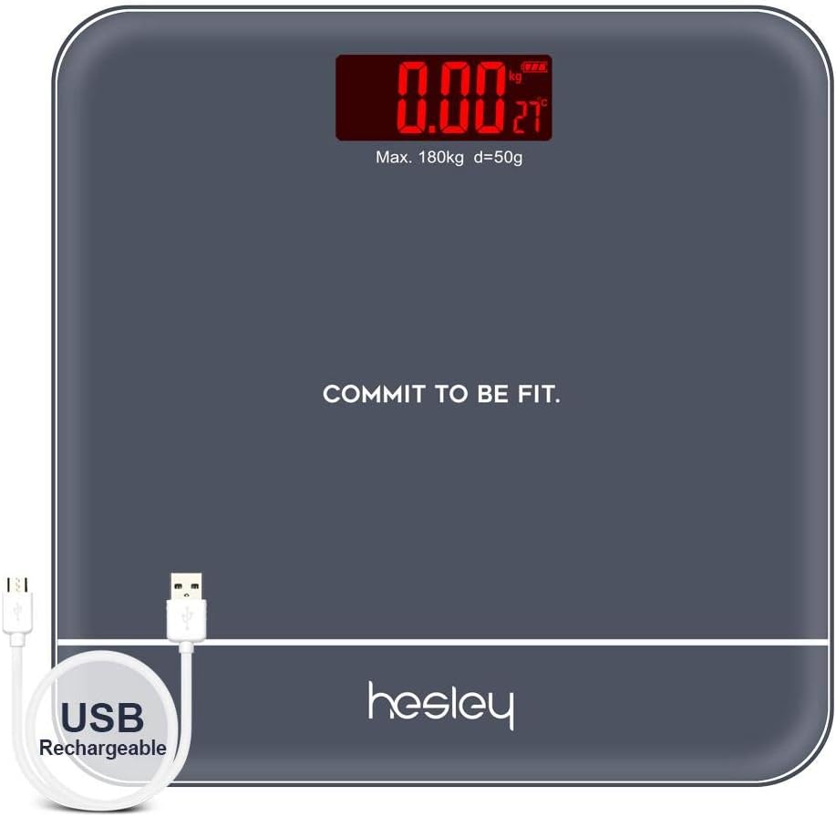 Hesley Weighing Scale/Machine for Human Weight 180 Kgs (Black)