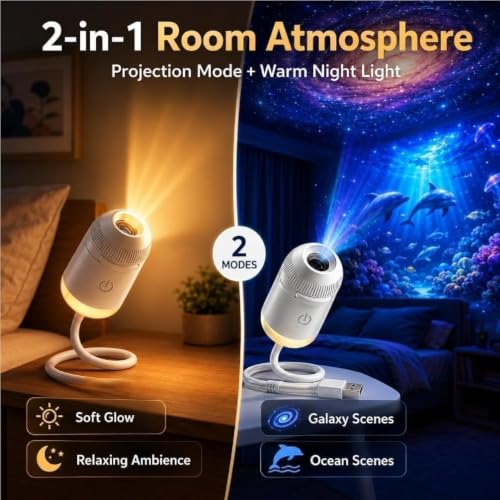 CRIYALE Store CRIYALE 2-in-1 Galaxy Projector Night Light - Image 3
