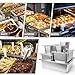 TSUBOR 6 Set Stainless Steel Hotel Pans 1/6 Size 6 Inch Deep With Lids, Anti-Jam Chafing Steam Table Pans, Catering Food Storage Metal Pan