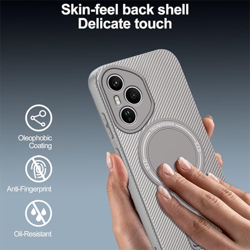 Coque Honor 400 Pro antichoc et compatible Magsafe grise