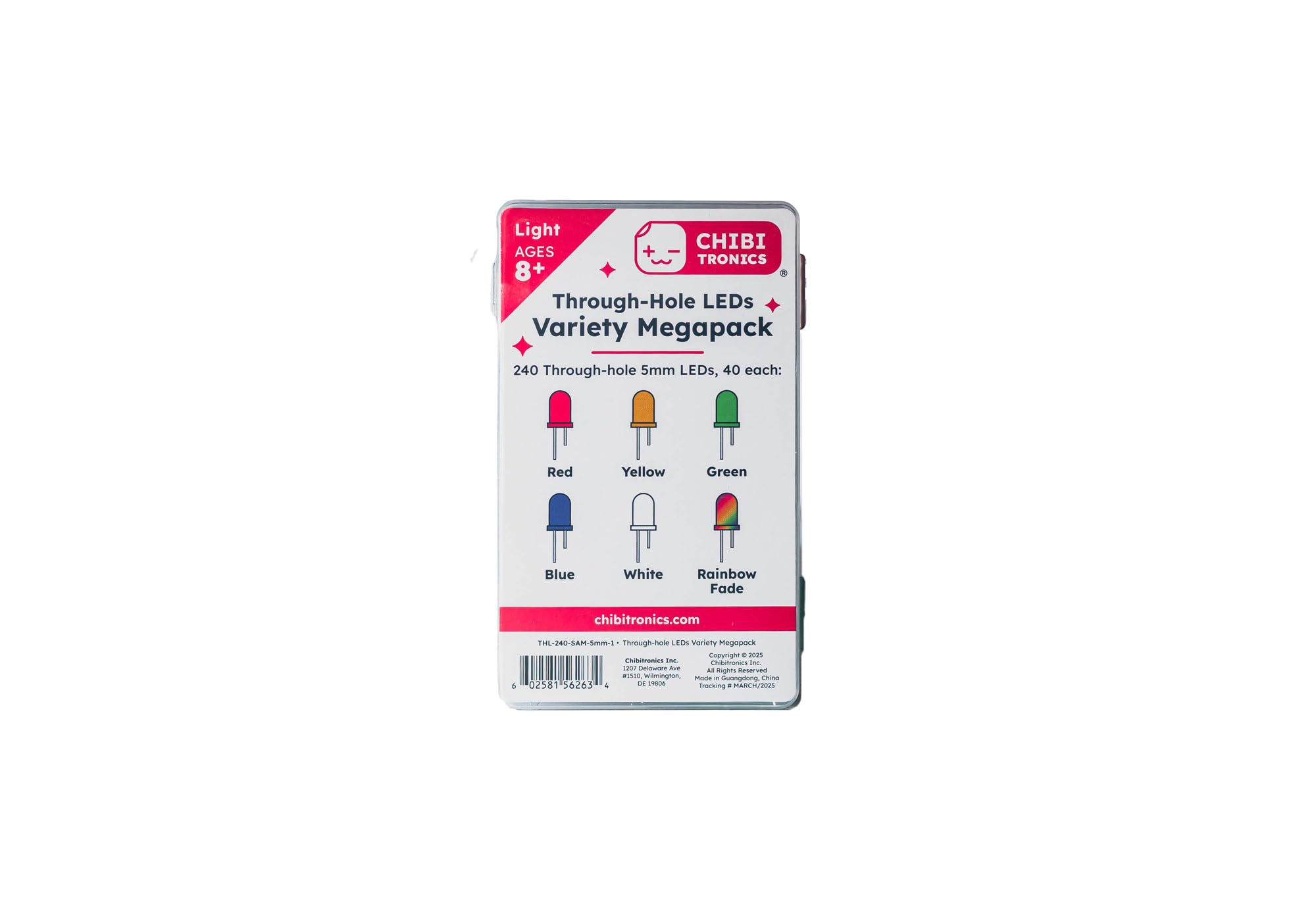 LED traversantes en lot de 240 pièces de diverses variétés multicolores - 5