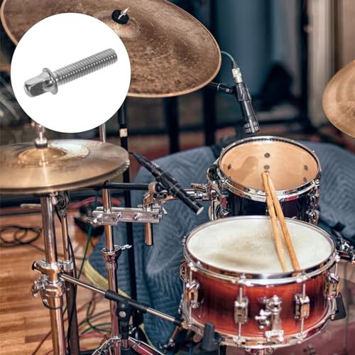Mobestech 2pcs Tornillos de Montaje para Batería de Acero Inoxidable con Arandelas, Sujetadores de Tensión para Lugs de Batería, Ideales para Kits de Percusión y Reparaciones de Hardware de Batería, Plateado miniatura 5