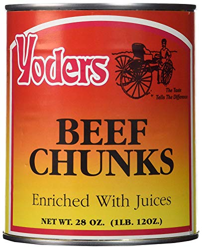 Yoders Canned Beef Chunks- Full Case