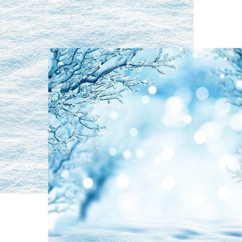 Papier scrapbooking Winter is Coming pour vos albums photos de vacances au ski