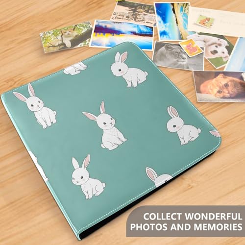 Álbum de Fotos Scrapbook DIY Autoadhesivo con Ovejitas Lindas, Carpeta de 3 Anillos, 40 Páginas 8x10 para Recuerdos miniatura 5