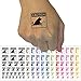 Caution Cat Knocks Things Over Temporary Tattoo Water Resistant Fake Body Art Set Collection - Brown (One Sheet)