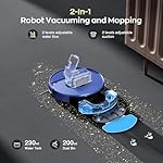 Robot Vacuum and Mop Combo, 2 in 1 Robotic Vacuums Cleaner with WiFi/App, Robot Vacuum with Water Tank, Strong Suction, Schedule, Self-Charging, Quiet, for Hard Floor, Pet Hair, Low Pile Carpet - Image 2