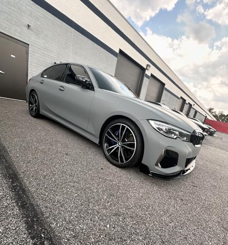 Image of WISDOM Light Grey Matt Vinyl Car Wrap Air Release, Self Adhesive, Vehicle wrap Sheet for Automotive Bike DIY Exterior Interior Decoration (Light Grey MATT, 20 Inch X 17 Feet)