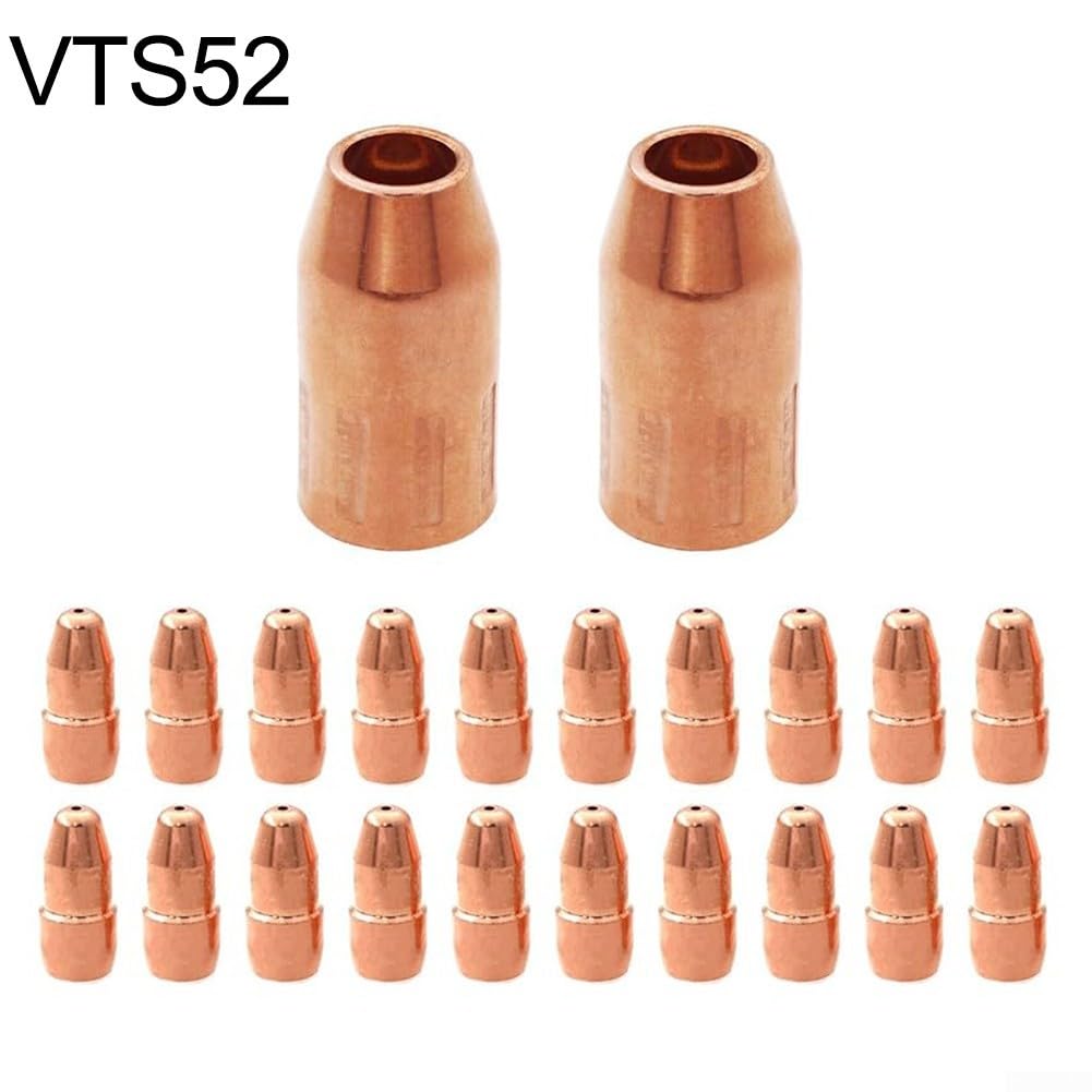 Kit di 22 ugelli di saldatura per punte VTS30 e VNS50F, materiali di consumo per torcia MIG in rame, ricambio per serie VTS23 VTS35 VTS40 VTS45 VTS52 (VTS52)