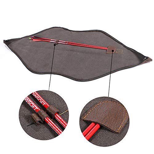 Unistrengh Traditonal Longbow Case Recurve Bow Bag Pu Leather Brown One-Piece Bow Cases (69.3Inch(176Cm)) #TOP3