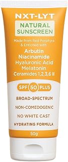 NXT-LYT Natural Sunscreen – Daily SPF 50+ – Lightweight, Non-Greasy, Oil-Control Sun Protection for Men & Women – Broad Sp... Price In India