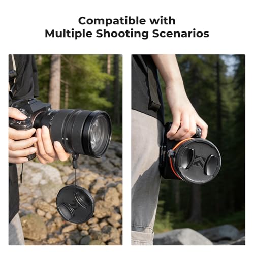 Image of K&F CONCEPT 46mm Lens Cap Cover, 4-in-1 Center Pinch Lens Cover