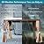 Domi 10x12 Aluminum Outdoor Louvered Pergola with Curtains and Netting