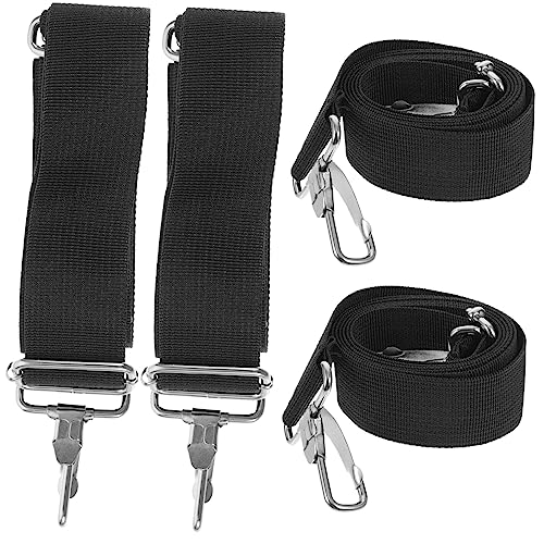 VANZACK Snare Drum Sling Set 4pcs Drum Straps Adjustable Shoulder Straps for Marching Band Black Sling Comfort Fit