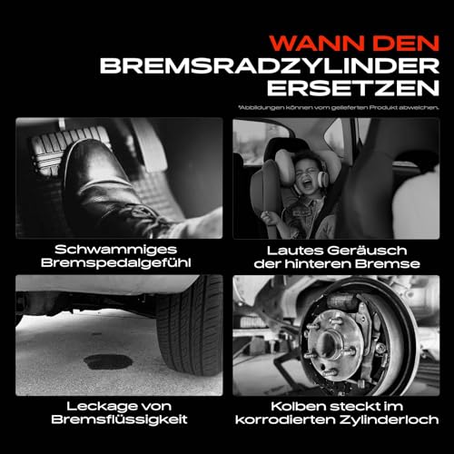 Frankberg 2x Radbremszylinder Hinterachse Kompatibel mit Agila (A) A H00 1.0L 1.2L 2000-2007 Justy III G3X 1.3L 1.5L 2003-2007 Wagon R Schrägheck 1.0L 2004-2005 Replace# 5340183E00