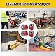 AmoreTempo 4 Stück Hubwagenrollen Polyurethan 80 x 70 mm PU Laufrolle Achse 20 mm inkl Kugellager Rollen Gabelhubwagenrolle Lastrolle für Hubwagen Ersatzrollen, Max. Belastung 600 KG Rot