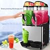 Commercial Smoothie Drink Machine, 24L Double Cylinder Snow Melting Machine, Smoothie Ice Machine, Ice Smoothie Machine, Cold Drink Machine