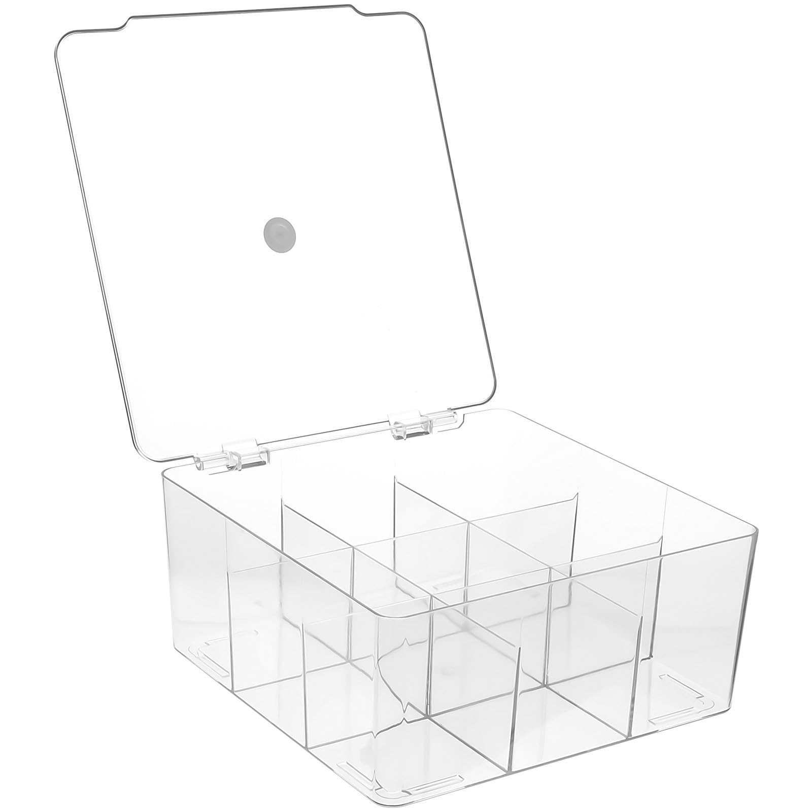 iplusmile Caja Organizadora con Tapa para Almacenamiento y Exhibición, Diseño Compacto y Transparente Adecuado para Guardar y Mostrar Artículos Pequeños
