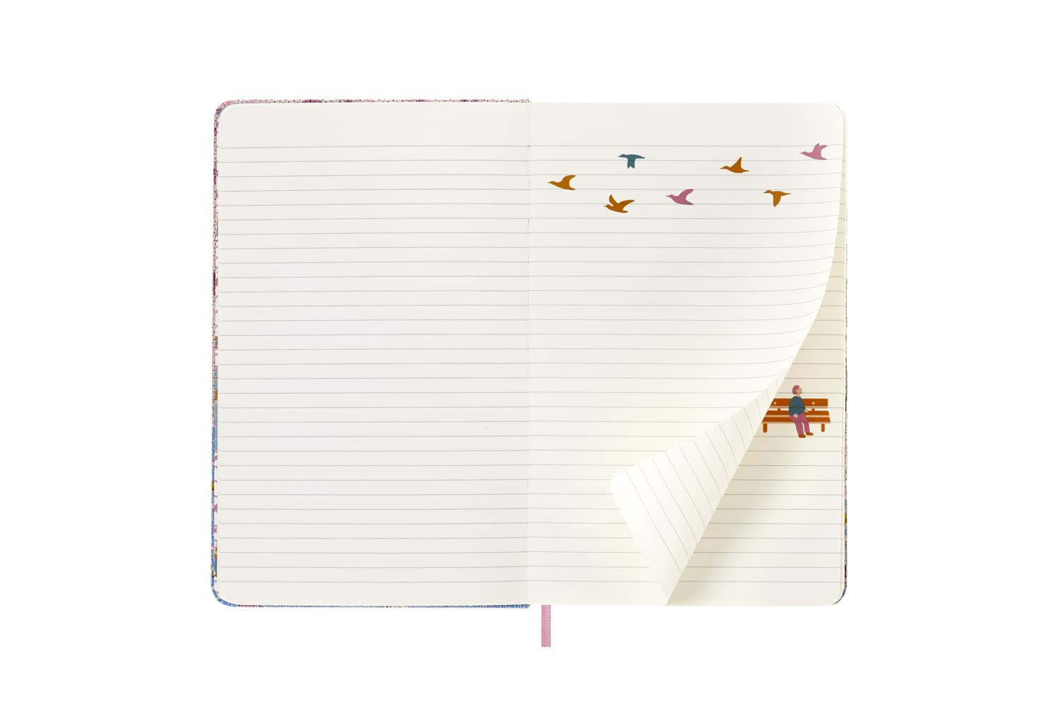 Moleskine Scatola da Collezione Sakura, Set con Taccuino in Edizione Limitata, Taccuino Sakura, Copertina Rigida in Tessuto, Dimensioni Large 13 x 21 cm, Colore Rosa Scuro