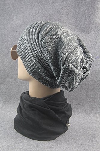 Bonnet tricoté chaud unisexe et extensible pour le ski