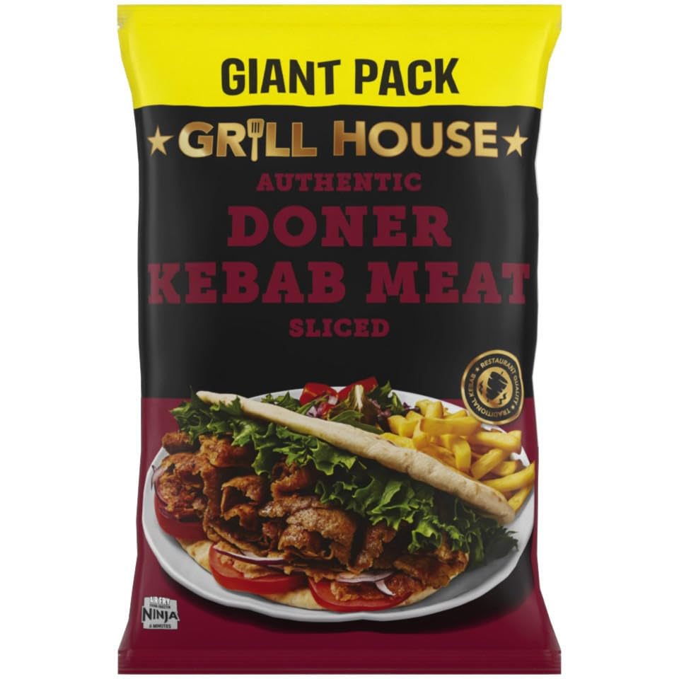 Grill House Authentic Doner Kebab Meat Sliced 1.2kg