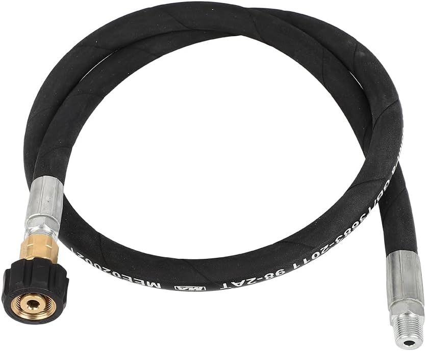 OCPTY 3FT Pressure Washer Whip Hose with Swivel Steel Connector, Hose Reel Connector for Pressure Washing