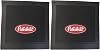 Peterbilt Heavy Duty Ribbed Mud Flaps, 24 x 24 inches, Black, Set of 2