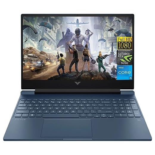 HP 2023 Newest Victus Gaming Laptop, 15.6" 144 Hz Display, Intel Core i5-13420H Processor, NVIDIA GeForce RTX 3050 Graphics, 8GB RAM, 512GB SSD, Backlit Keyboard, Windows 11 Home, Blue