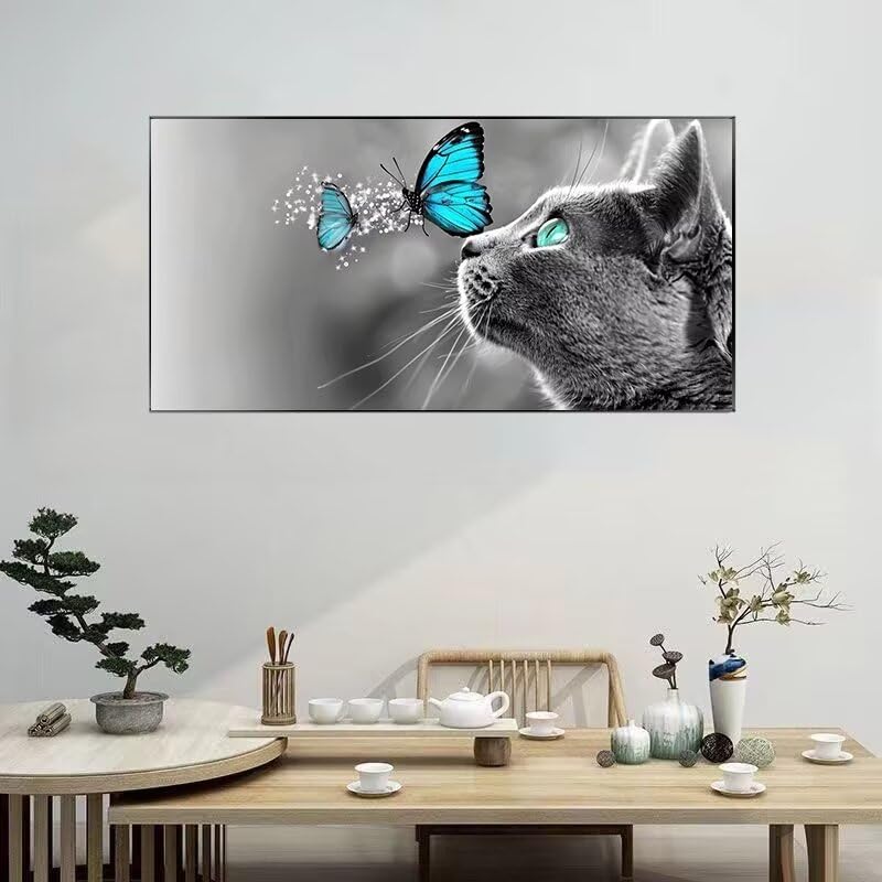 Manualidades de cristal de gato 5D: el regalo ideal de pintura de diamante para niños y adultos 2