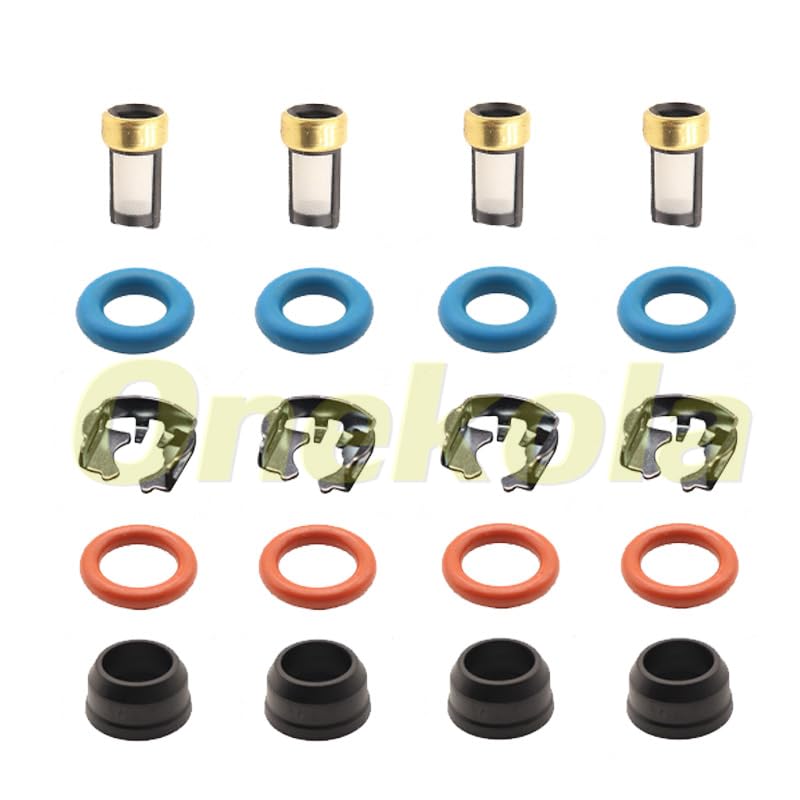 Fuel Injector Service Repair Kit Filters O rings Seals Grommets For Chevrolet Avalanche For 5.3L 25323974 17113698 - (Color: 20 set)