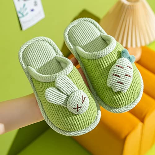 Unisex Kids Warm Slippers Memory Foam Home Slides for Girls Boys Comfortable Soft Winter Indoor Outdoor Shoes Plush Band3