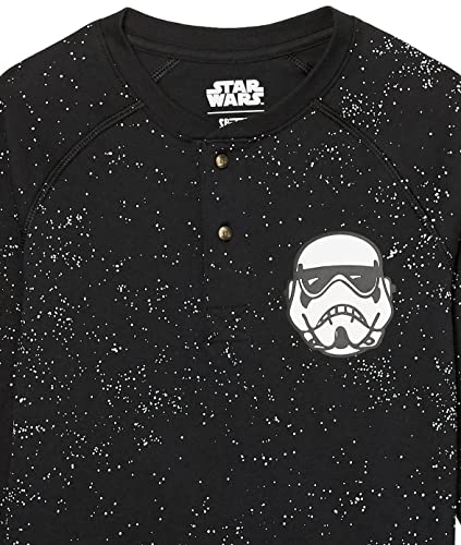 Amazon Essentials Disney | Marvel | Star Wars Boys and Toddlers' Long-Sleeve Henley T-Shirts, Pack of 23
