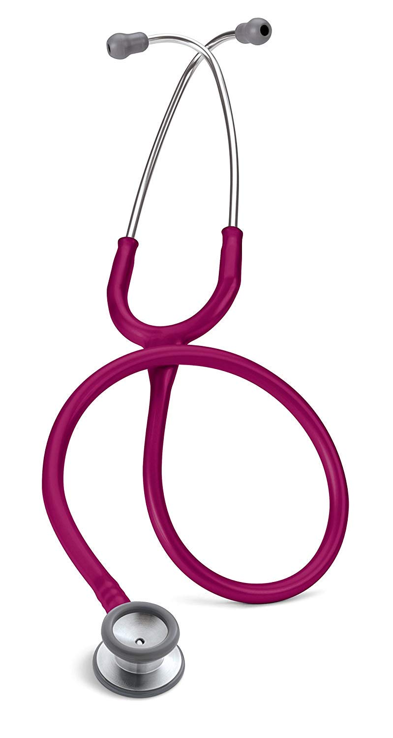 3M Littmann Classic II Kinderstethoskop mit Gravur, personalisiertes pädiatrisches Arzt Stethoskop, professionelles Stethoskop für Kinder mit klarer Auskultation für Praxis und Klinik (Himbeerrot)