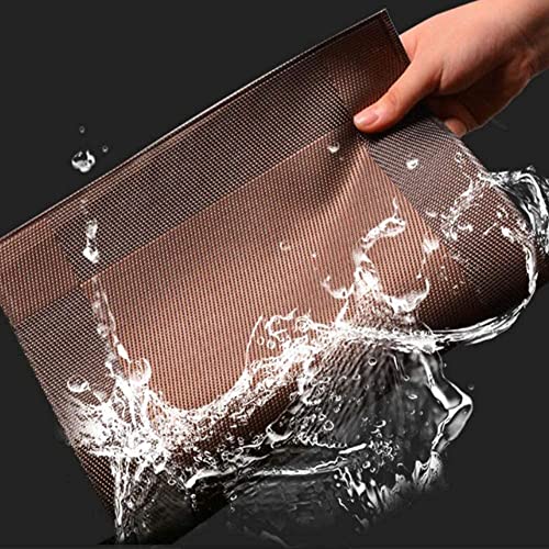 Image of Rectangular Placemats Set of 6 for Dining Table | PVC & Polyester Table Mats | Washable, Heat Resistant & Easy to Clean Kitchen Placemats for Home