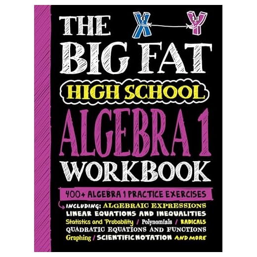 The Big Fat High School Algebra 1 Workbook: 400+ Algebra 1 Practice Exercises (Big Fat Notebooks)