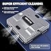 KUIKIBO K2 Fensterputzroboter mit sprühfunktion 6000Pa Fensterroboter Geräuscharmer Fensterreiniger Roboter Wird mit 4 Ersatztüchern geliefert Geeignet für gerahmtes/rahmenloses Glas