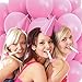 Prextex 75 Pink Party Balloons 12 Inch Pink Balloons with Matching Color Ribbon for Pink Theme Party Decoration, Weddings, Baby Shower, Birthday Parties Supplies or Arch Décor - Helium Quality