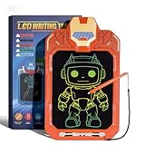 Kssvzz LCD Schreibtafel Kinder, 10'' Zeichenbrett Maltafel mit Sperre und Ein-Klick-Löschen, Spielzeug für 4 5 6 7 8 Junge Mädchen, Lernspielzeug Geschenke zu Weihnachten, Geburtstag, Orange