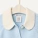 Amazon Essentials x Sofia Grainge Unisex Babies' Peter Pan Collar Sweater Jacket, Pale Blue, 6-9 Months
